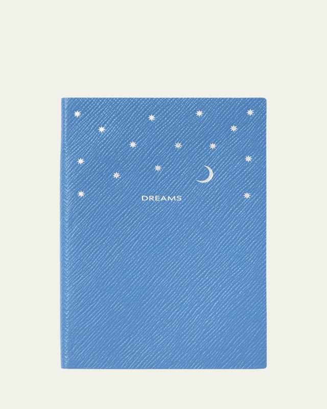 Dreams Chelsea Notebook in Panama Leather, Nile Blue